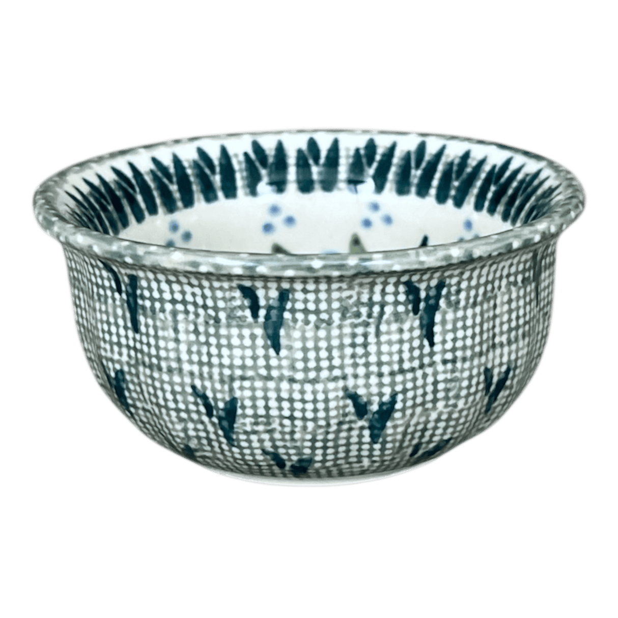 Bowl, Round, 3.5" in "Baby Blue Blossoms" by Manufaktura | M081S-JS49