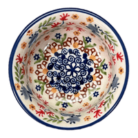 A picture of a Polish Pottery 3.5" Bowl (Wildflower Delight) | M081S-P273 as shown at PolishPotteryOutlet.com/products/3-5-bowl-wildflower-delight-m081s-p273