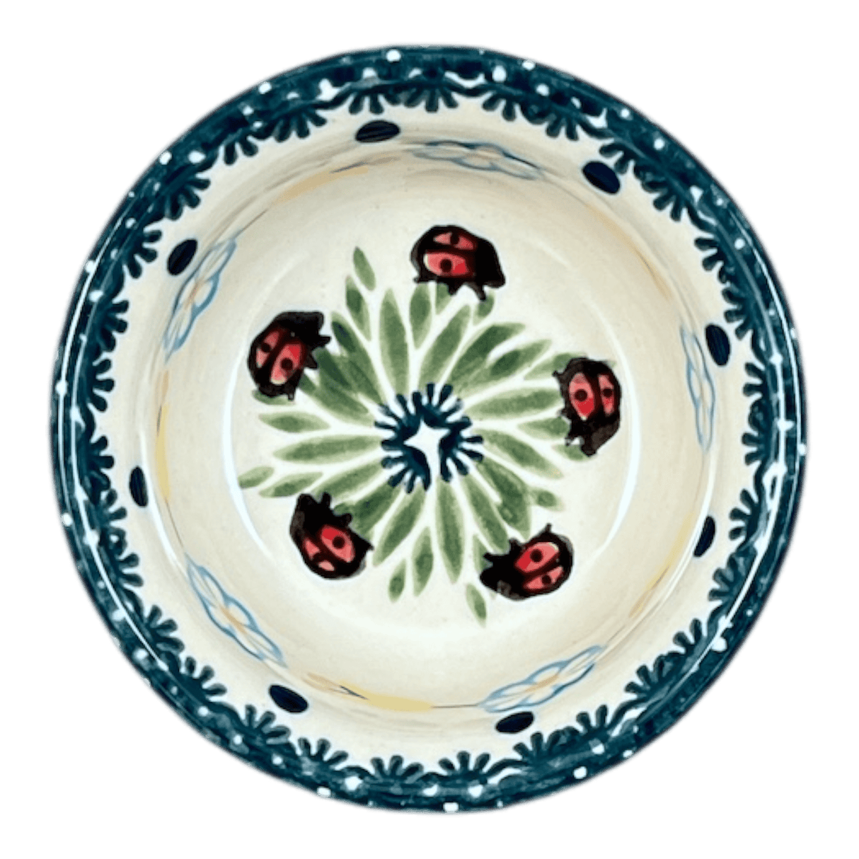 Bowl, Round, 3.5" in "Lady Bugs" by Manufaktura | M081T-IF45