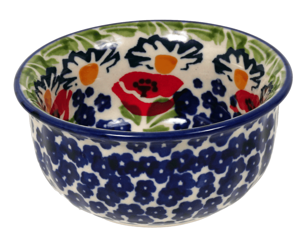 Bowl, Round, 3.5" in "Poppy Parade" by Manufaktura | M081U-P341