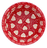 Bowl, Round, 4.5" in "Torrent of Hearts Red" by Manufaktura | M082T-SEMC