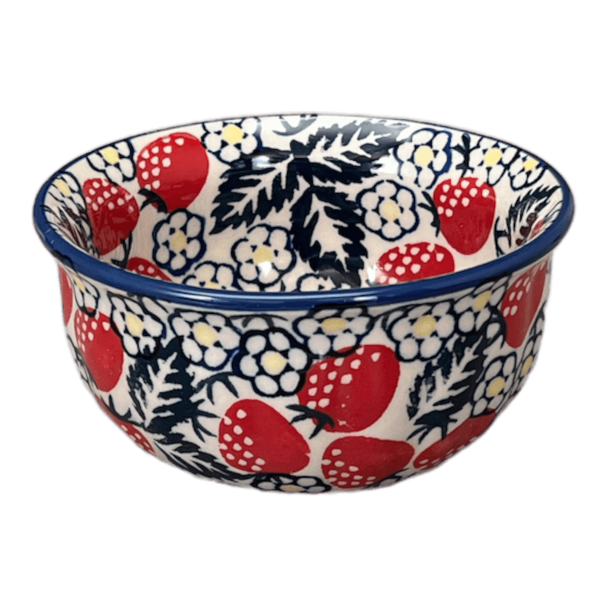 Bowl, Round, 4.5" in "Strawberry Fields" by Manufaktura | M082U-AS59
