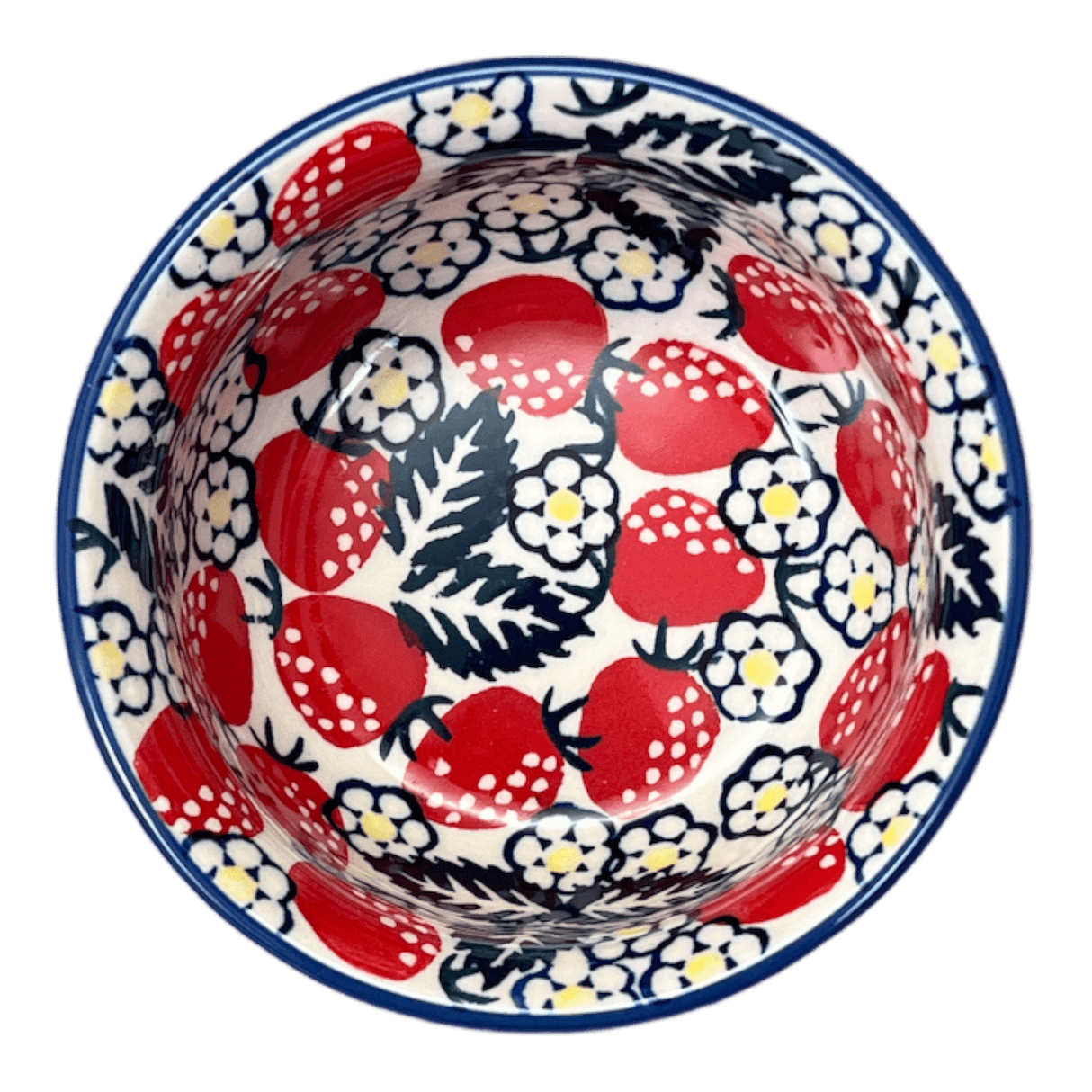 Bowl, Round, 4.5" in "Strawberry Fields" by Manufaktura | M082U-AS59
