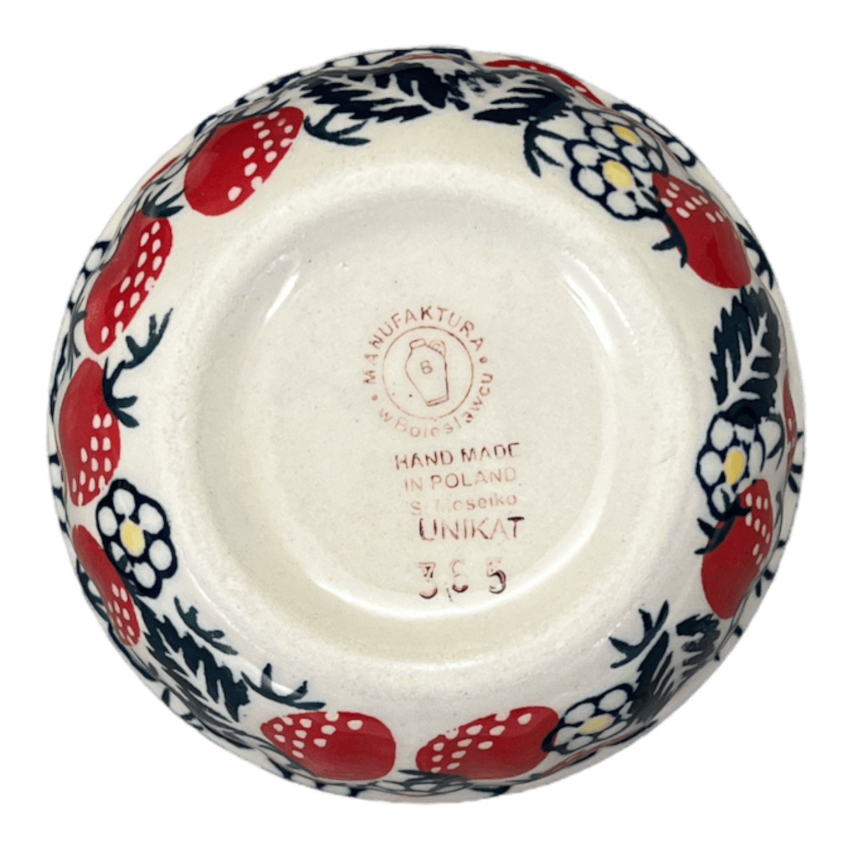 Bowl, Round, 4.5" in "Strawberry Fields" by Manufaktura | M082U-AS59