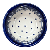 A picture of a Polish Pottery 5.5" Bowl (Winter's Eve) | M083S-IBZ as shown at PolishPotteryOutlet.com/products/5-5-bowl-winters-eve-m083s-ibz