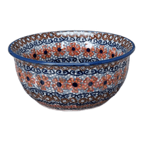 A picture of a Polish Pottery 5.5" Bowl (Sweet Symphony) | M083S-IZ15 as shown at PolishPotteryOutlet.com/products/5-5-bowl-sweet-symphony-m083s-iz15
