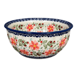 Bowl, Round, 6.5" in "Pink Poinsettia" by Manufaktura | M084S-PS14