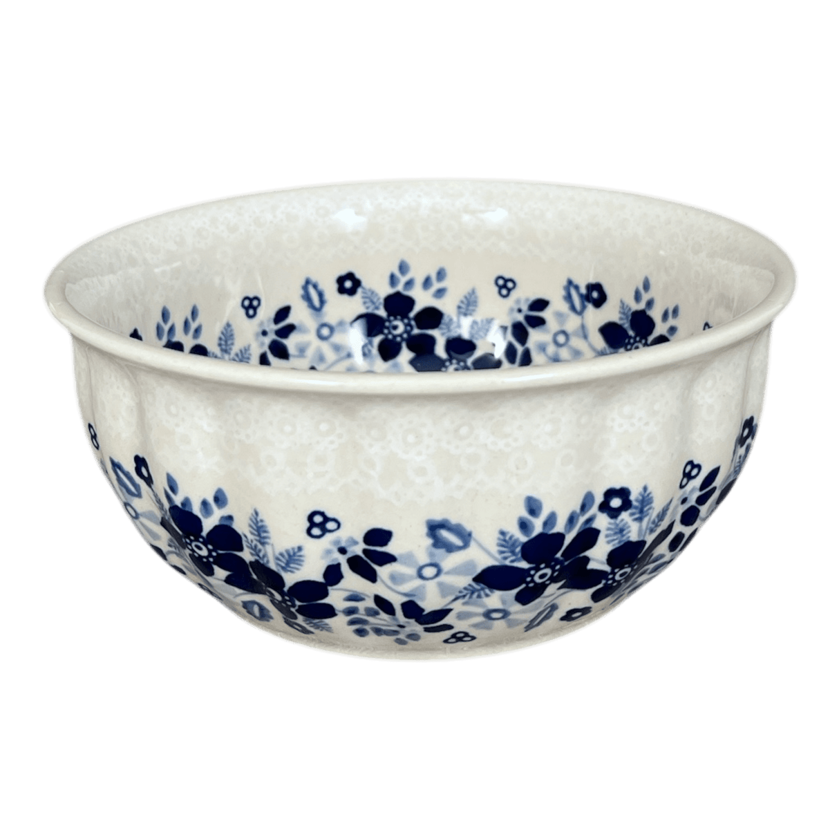 Bowl, Round, 6.5" in "Duet in Blue & White" by Manufaktura | M084S-SB04