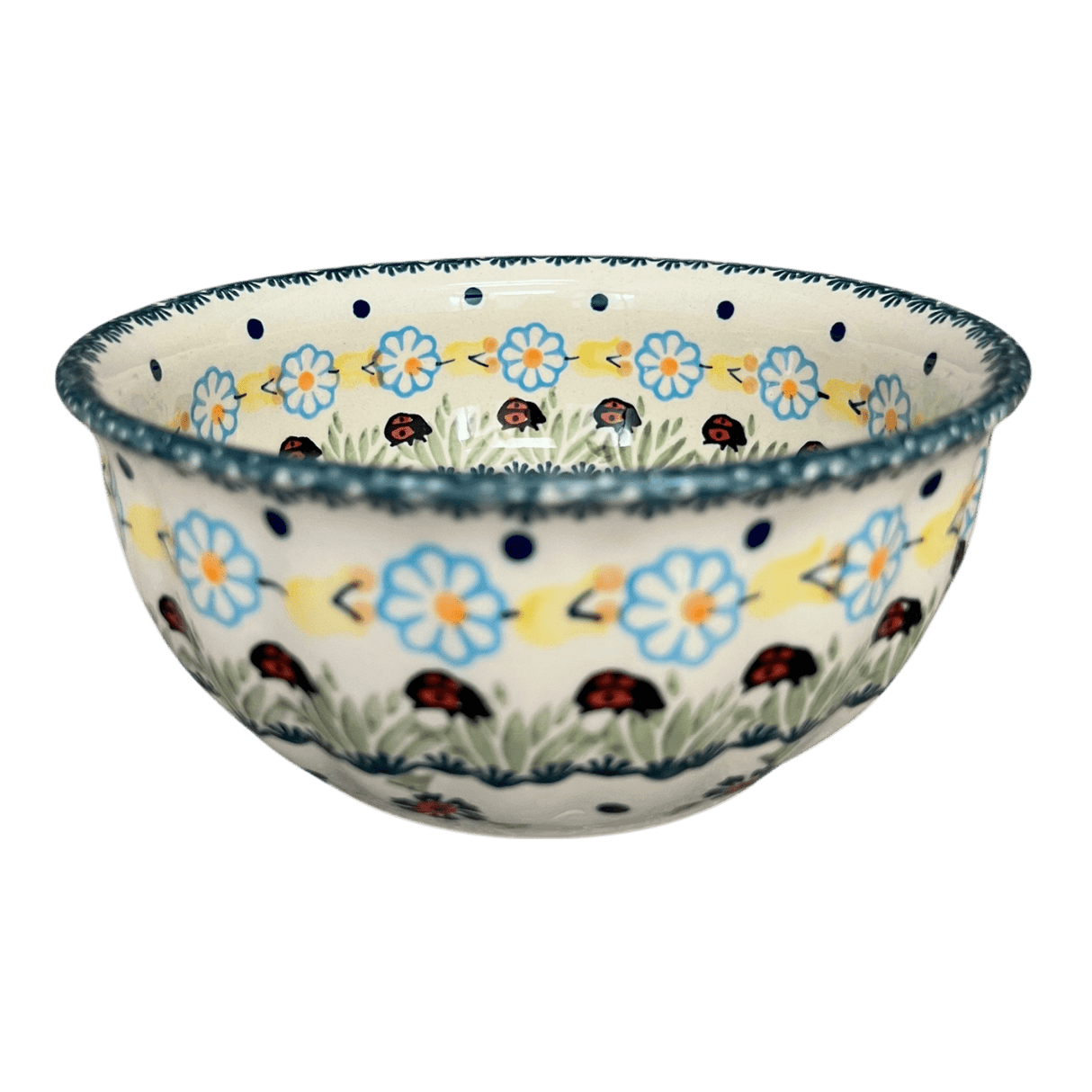 Bowl, Round, 6.5" in "Lady Bugs" by Manufaktura | M084T-IF45