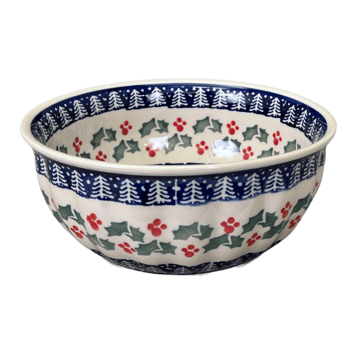 Bowl, Round, 6.5" in "Holiday Cheer" by Manufaktura | M084T-NOS2