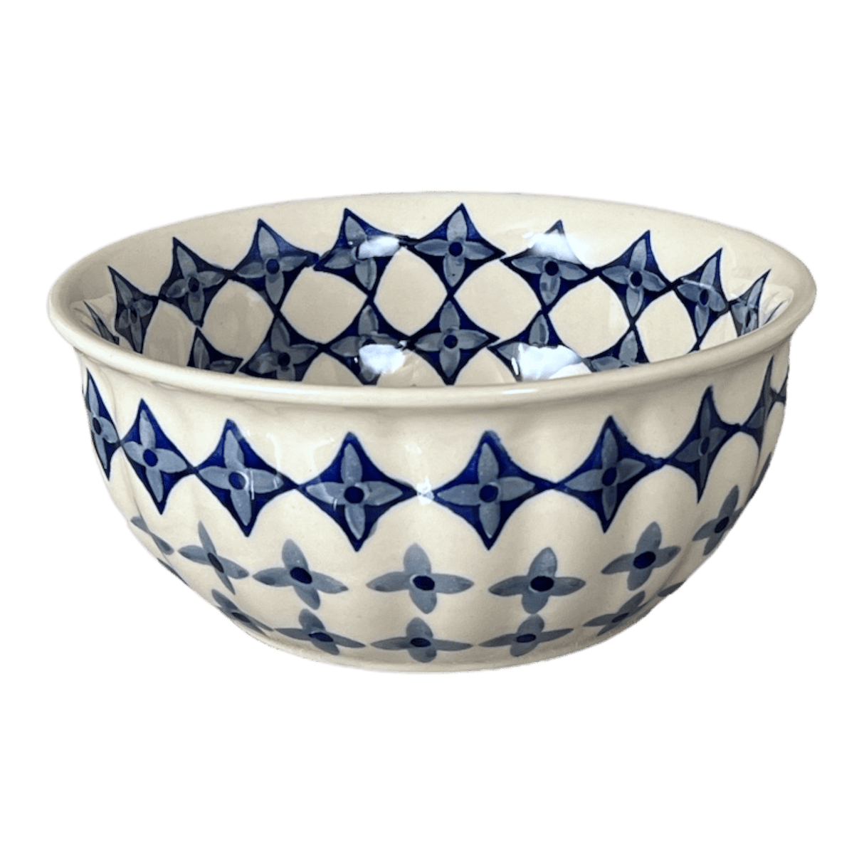 Bowl, Round, 6.5" in "Field of Diamonds" by Manufaktura | M084T-ZP04