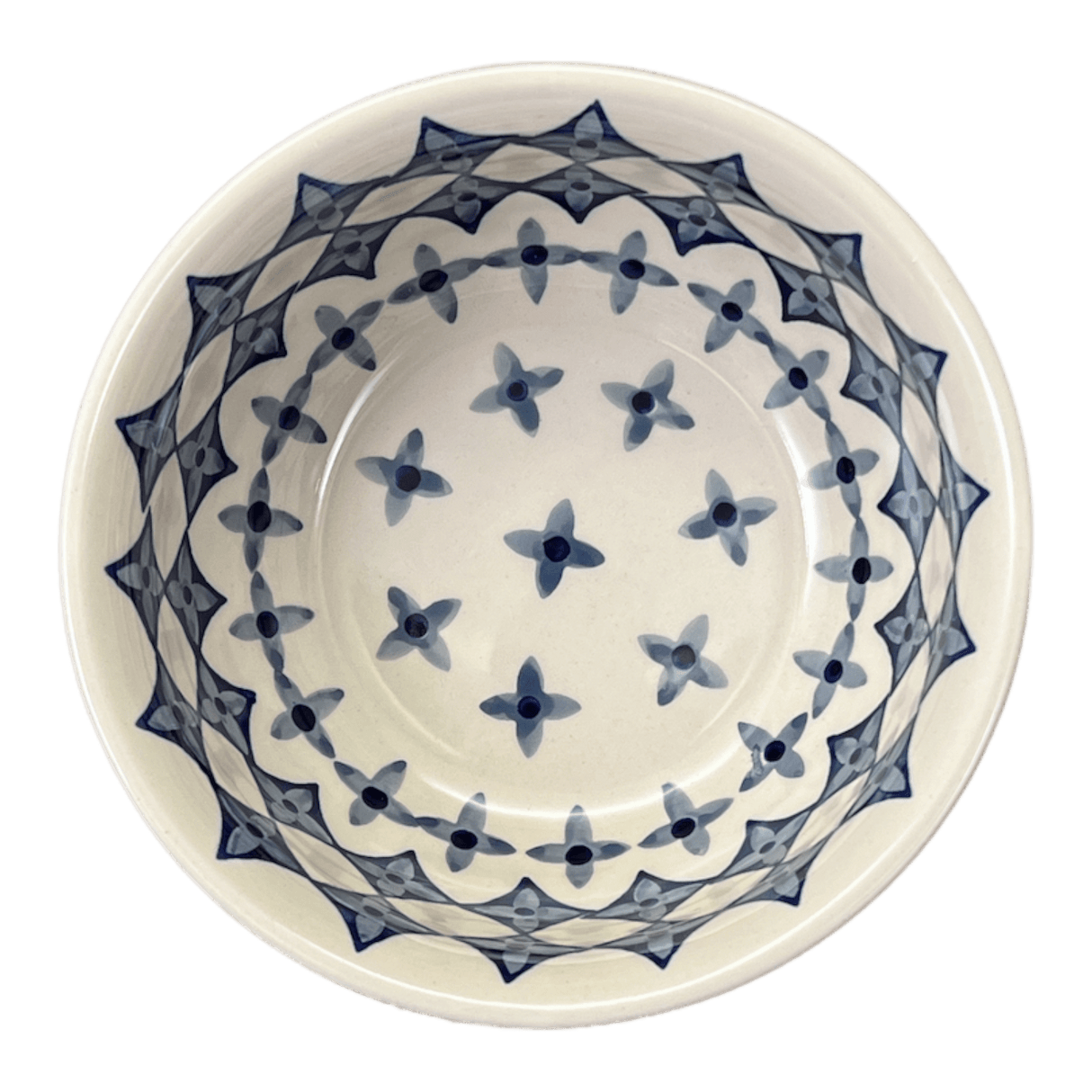 Bowl, Round, 6.5" in "Field of Diamonds" by Manufaktura | M084T-ZP04