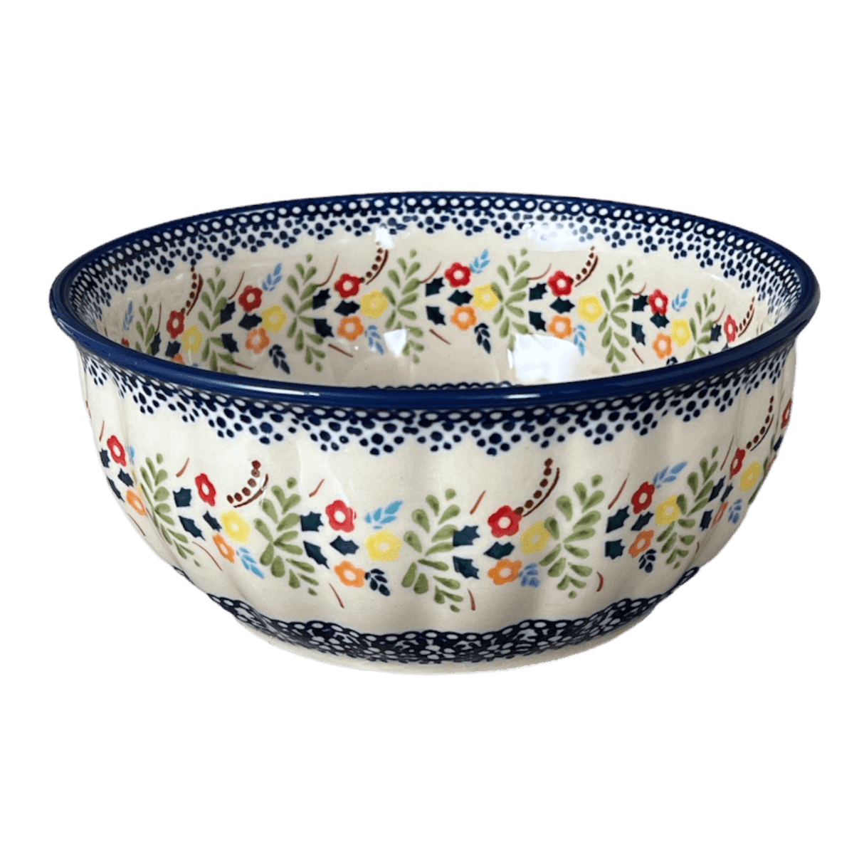 Bowl, Round, 6.5" in "Floral Garland" by Manufaktura | M084U-AD01
