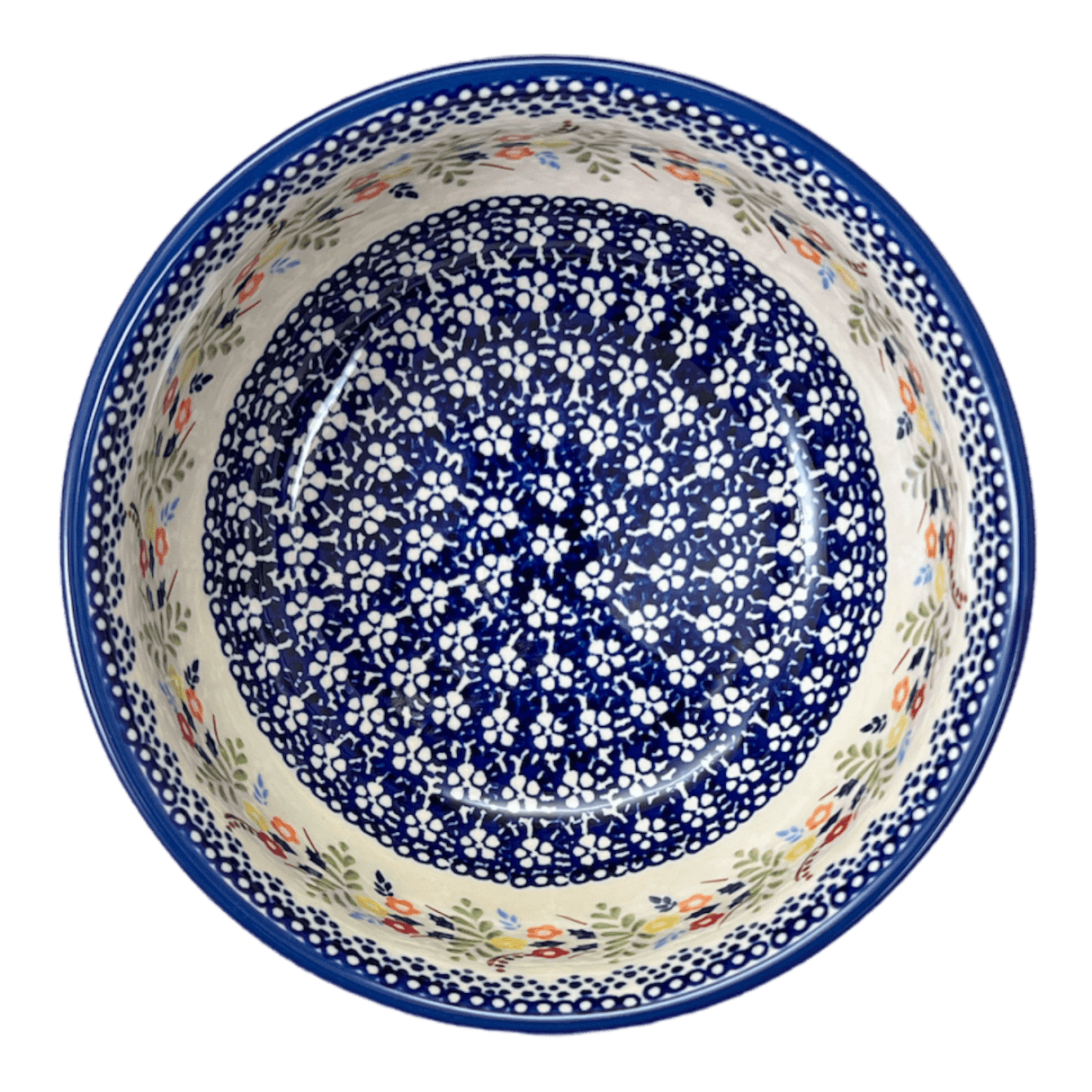 Bowl, Round, 6.5" in "Floral Garland" by Manufaktura | M084U-AD01