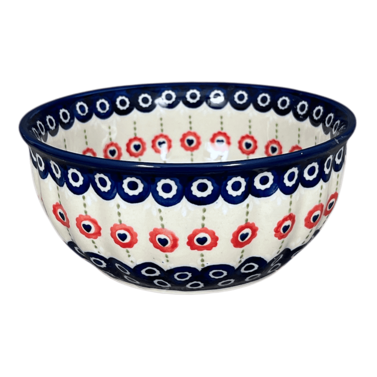 Bowl, Round, 6.5" in "Hearts in Bloom" by Manufaktura | M084U-PS03