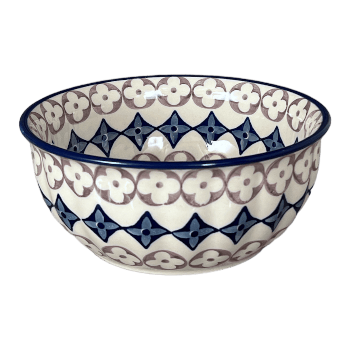 Bowl, Round, 6.5" in "Diamond Blossoms" by Manufaktura | M084U-ZP03