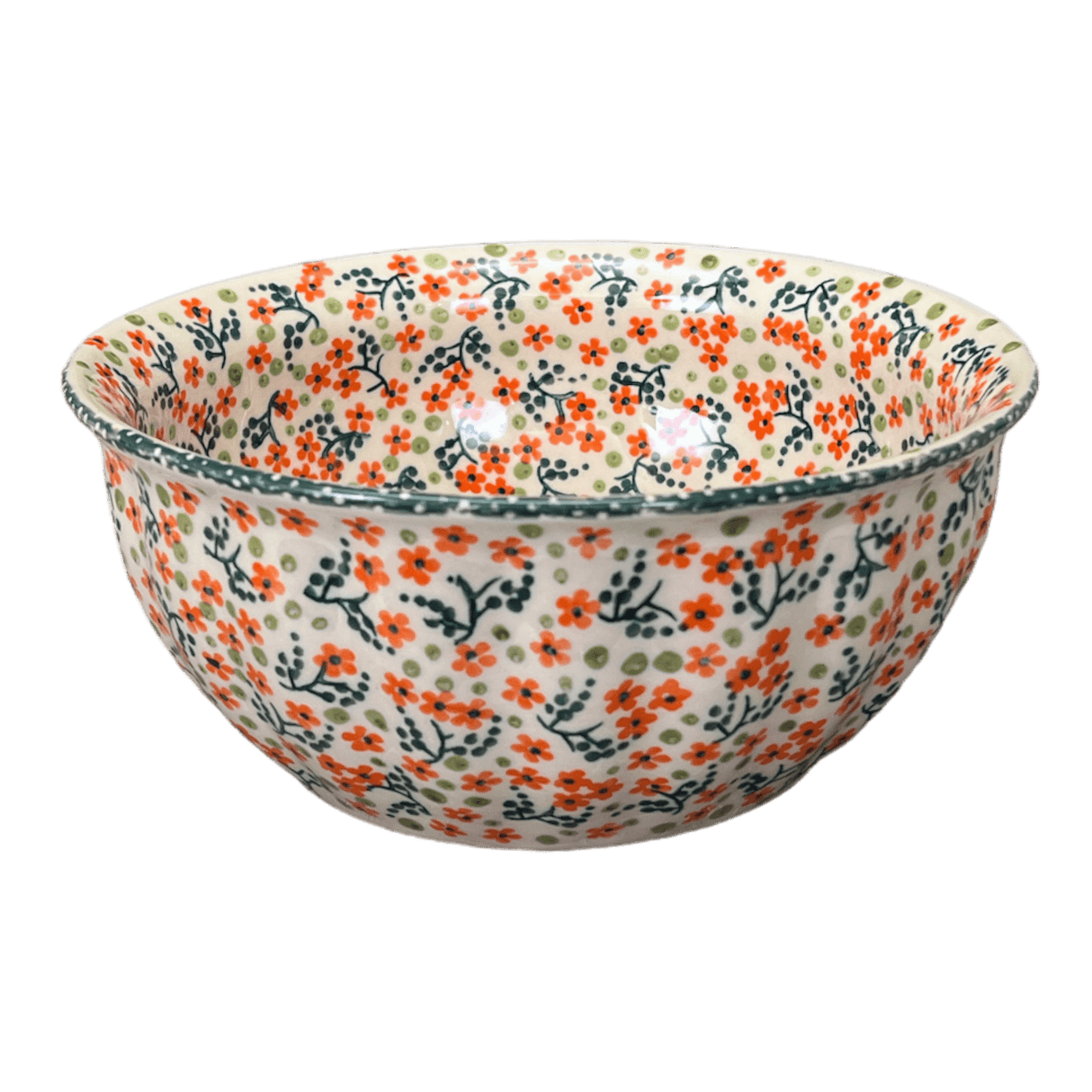 Bowl, Round, 7.75" in "Peach Blossoms" by Manufaktura | M085S-AS46