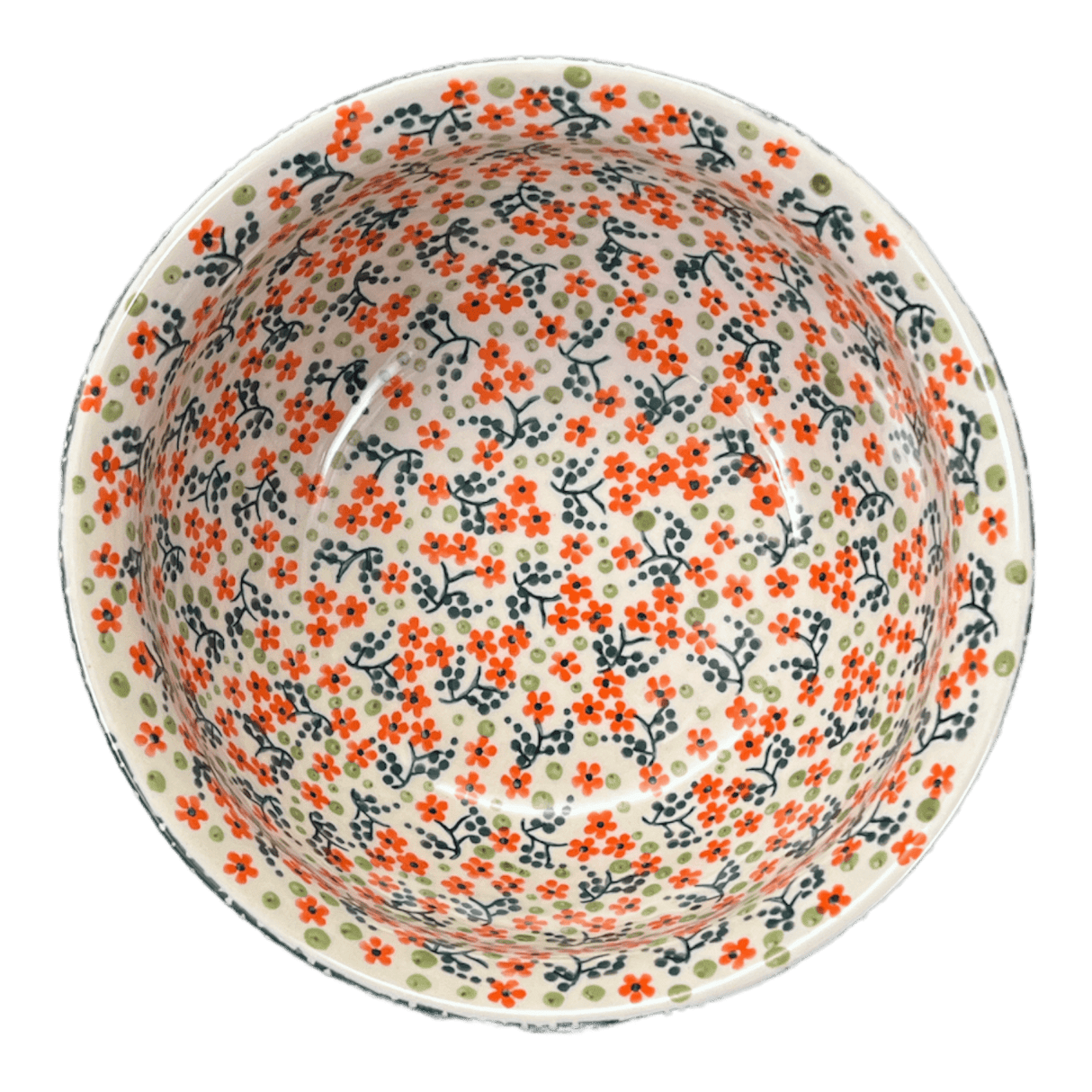 Bowl, Round, 7.75" in "Peach Blossoms" by Manufaktura | M085S-AS46