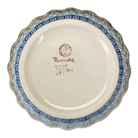A picture of a Polish Pottery 7.75" Bowl (Beautiful Botanicals) | M085S-DPOG as shown at PolishPotteryOutlet.com/products/7-75-bowl-beautiful-botanicals-m085s-dpog