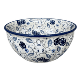 Bowl, Round, 7.75" in "Blue Polish Garden" by Manufaktura | M085S-JZ46
