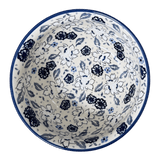 Bowl, Round, 7.75" in "Blue Polish Garden" by Manufaktura | M085S-JZ46
