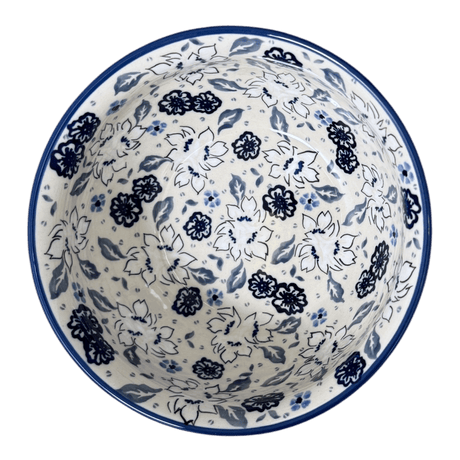 Bowl, Round, 7.75" in "Blue Polish Garden" by Manufaktura | M085S-JZ46