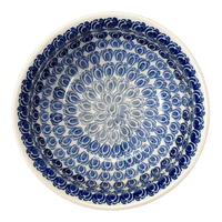 A picture of a Polish Pottery 7.75" Bowl (Tulip Blues) | M085T-GP16 as shown at PolishPotteryOutlet.com/products/7-75-bowl-tulip-blues-m085t-gp16