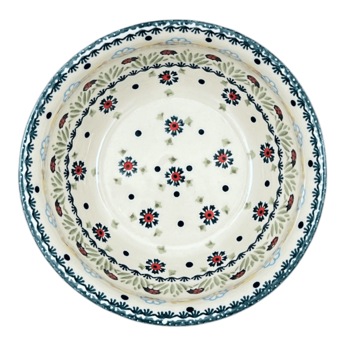 Bowl, Round, 7.75" in "Lady Bugs" by Manufaktura | M085T-IF45