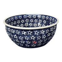 A picture of a Polish Pottery 7.75" Bowl (Lone Star) | M085T-LG01 as shown at PolishPotteryOutlet.com/products/7-75-bowl-lone-star-m085t-lg01