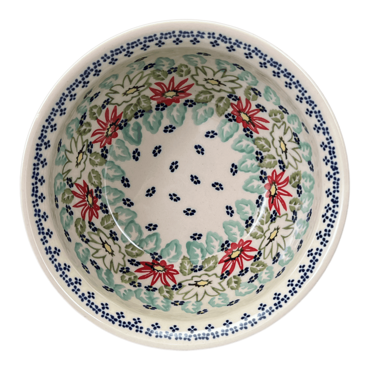 Bowl, Round, 7.75" in "Daisy Crown" by Manufaktura | M085T-MC20