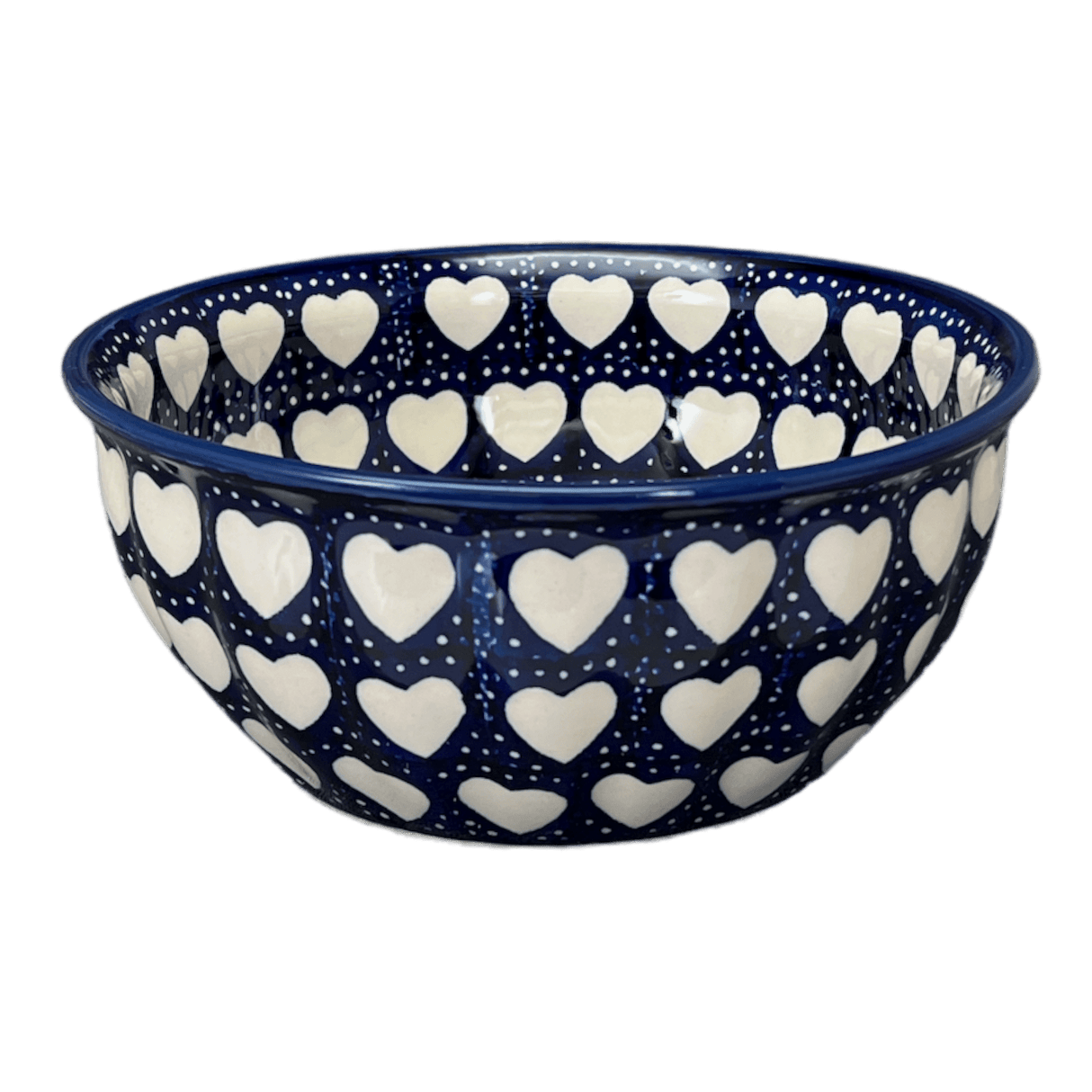 Bowl, Round, 7.75" in "Sea of Hearts" by Manufaktura | M085T-SEA