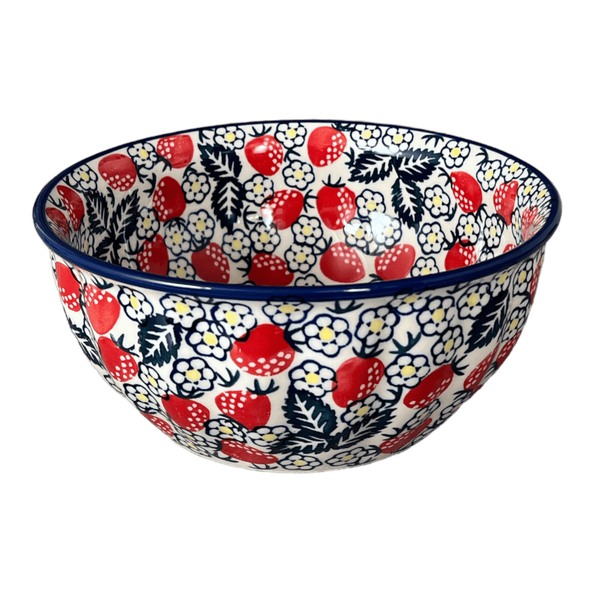 Bowl, Round, 7.75" in "Strawberry Fields" by Manufaktura | M085U-AS59