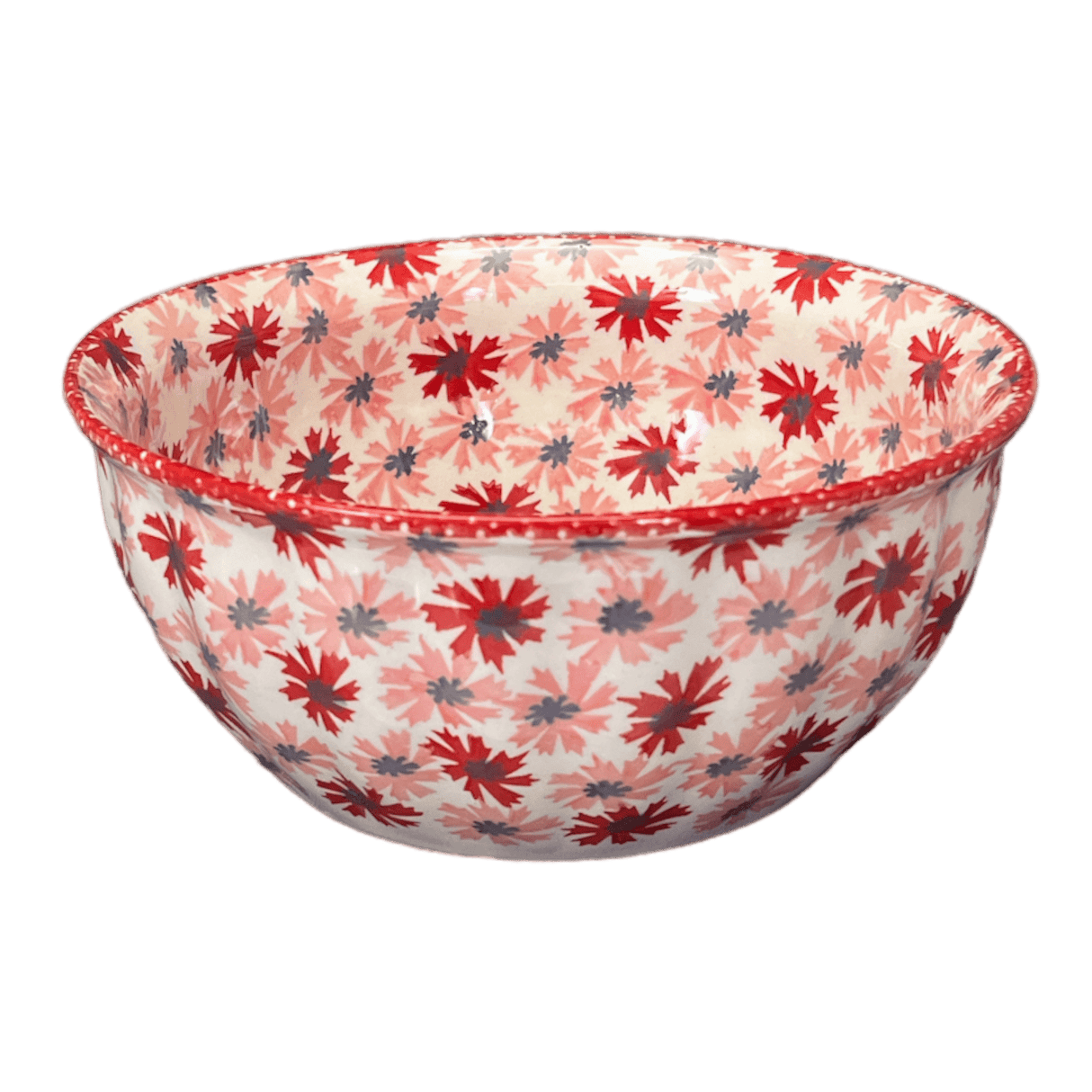 Bowl, Round, 7.75" in "Scarlet Daisy" by Manufaktura | M085U-AS73