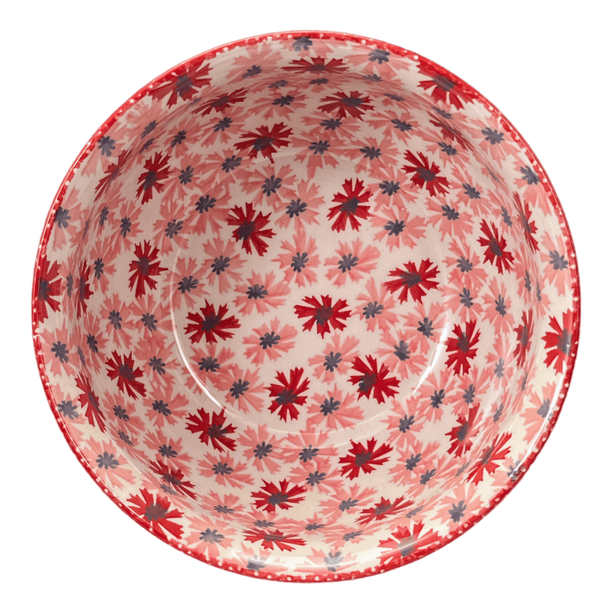 Bowl, Round, 7.75" in "Scarlet Daisy" by Manufaktura | M085U-AS73