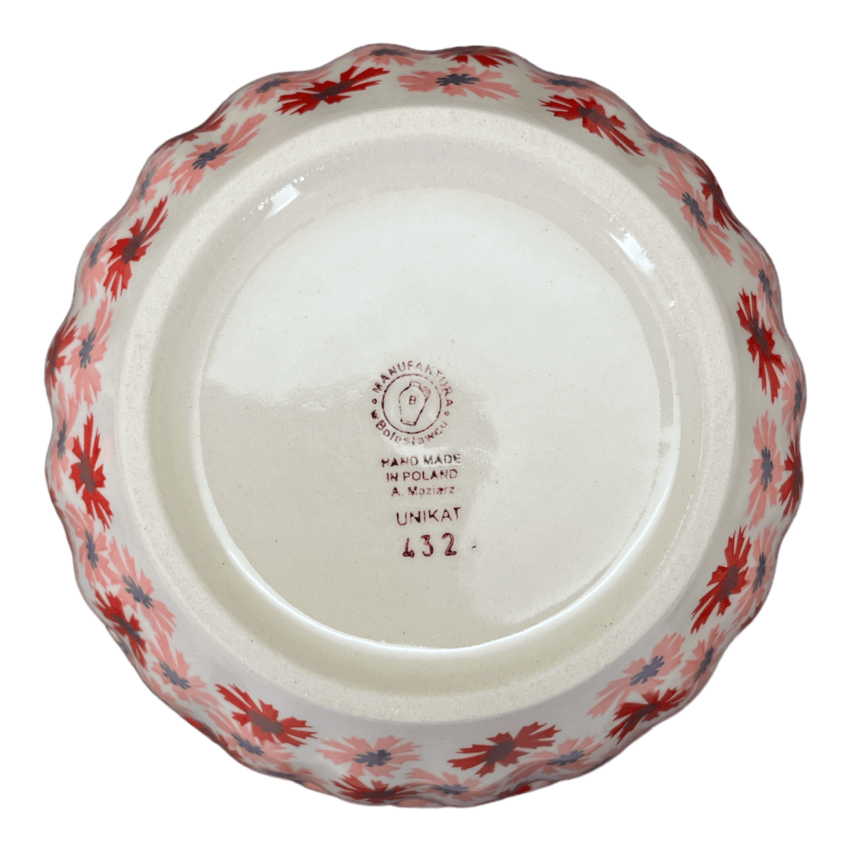 Bowl, Round, 7.75" in "Scarlet Daisy" by Manufaktura | M085U-AS73