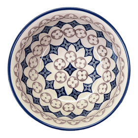 Polish Pottery 7.75" Bowl (Diamond Blossoms) | M085U-ZP03 Additional Image at PolishPotteryOutlet.com