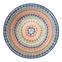 A picture of a Polish Pottery 9" Bowl (Speckled Rainbow) | M086M-AS37 as shown at PolishPotteryOutlet.com/products/9-bowl-speckled-rainbow-m086m-as37