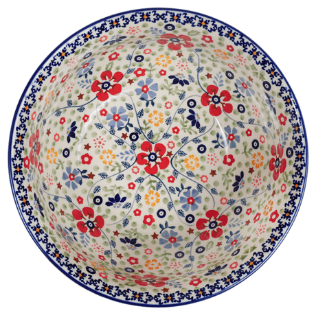 Bowl, Round, 9" Bowl in "Full Bloom" by Manufaktura | M086S-EO34