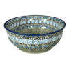 Polish Pottery 9" Bowl (Blue Bells) | M086S-KLDN at PolishPotteryOutlet.com