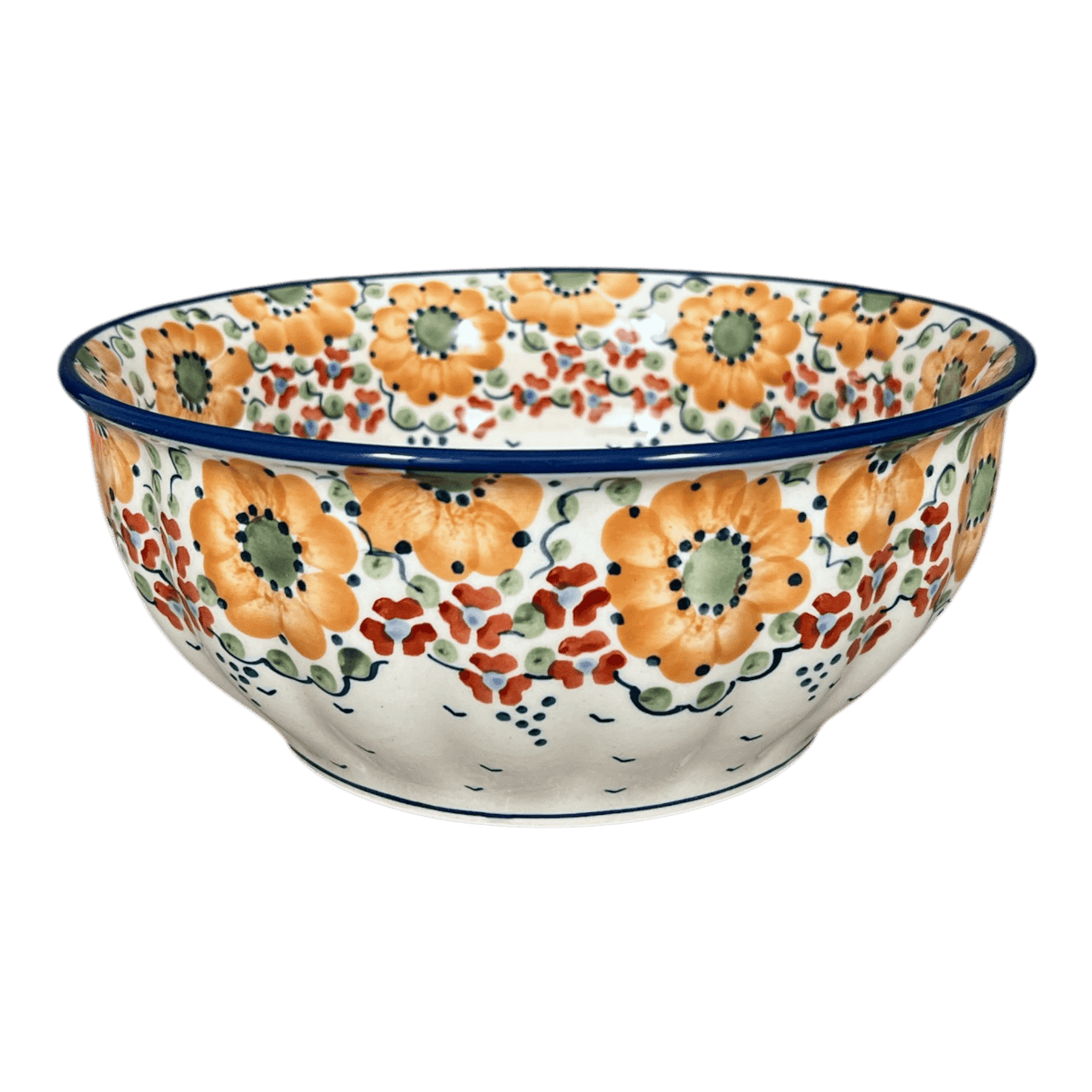 Bowl, Round, 9" Bowl in "Autumn Harvest" by Manufaktura | M086S-LB