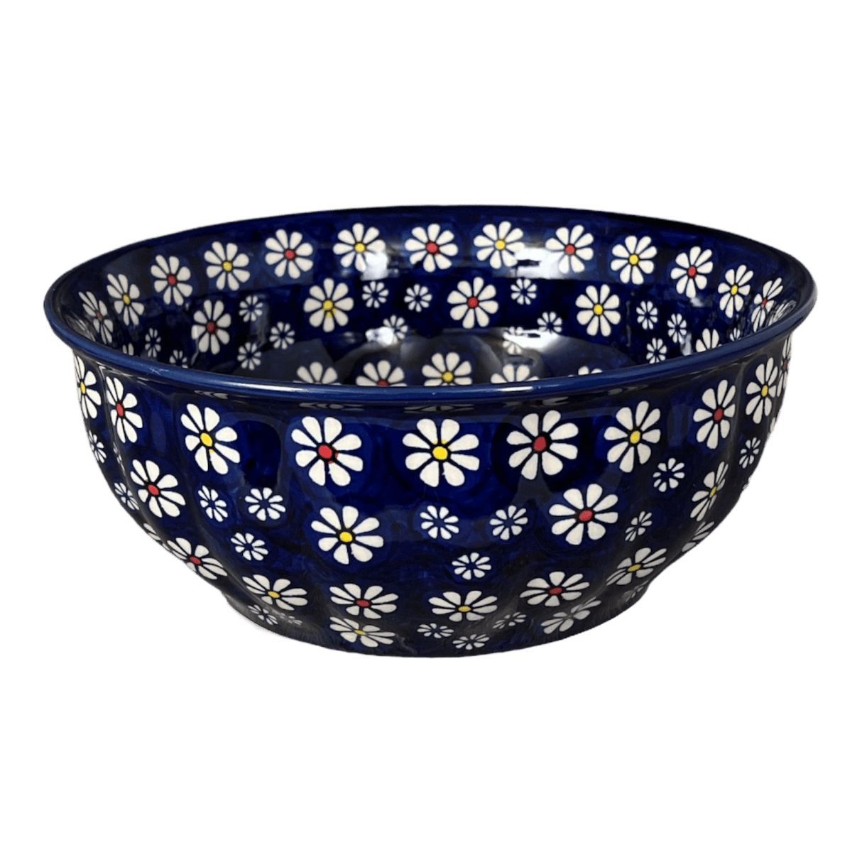 Bowl, Round, 9" Bowl in "Midnight Daisies" by Manufaktura | M086S-S002