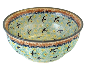 Polish Pottery 9" Bowl (Capistrano) | M086S-WK59 Additional Image at PolishPotteryOutlet.com