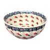 Polish Pottery 9" Bowl (Evergreen Stars) | M086T-PZGG at PolishPotteryOutlet.com