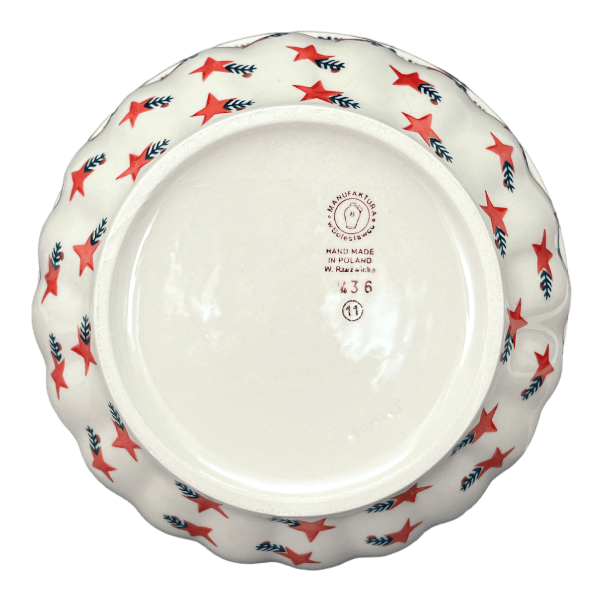 Bowl, Round, 9" Bowl in "Evergreen Stars" by Manufaktura | M086T-PZGG