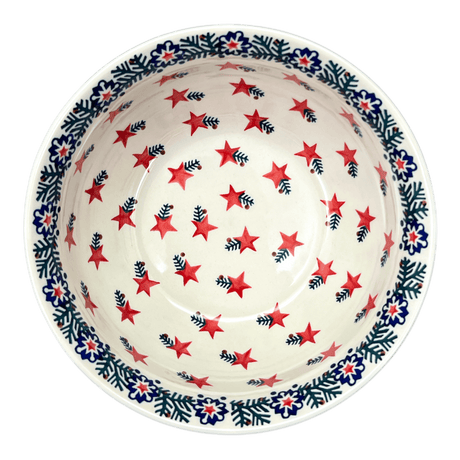 Bowl, Round, 9" Bowl in "Evergreen Stars" by Manufaktura | M086T-PZGG