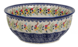 Bowl, Round, 9" Bowl in "Floral Garland" by Manufaktura | M086U-AD01