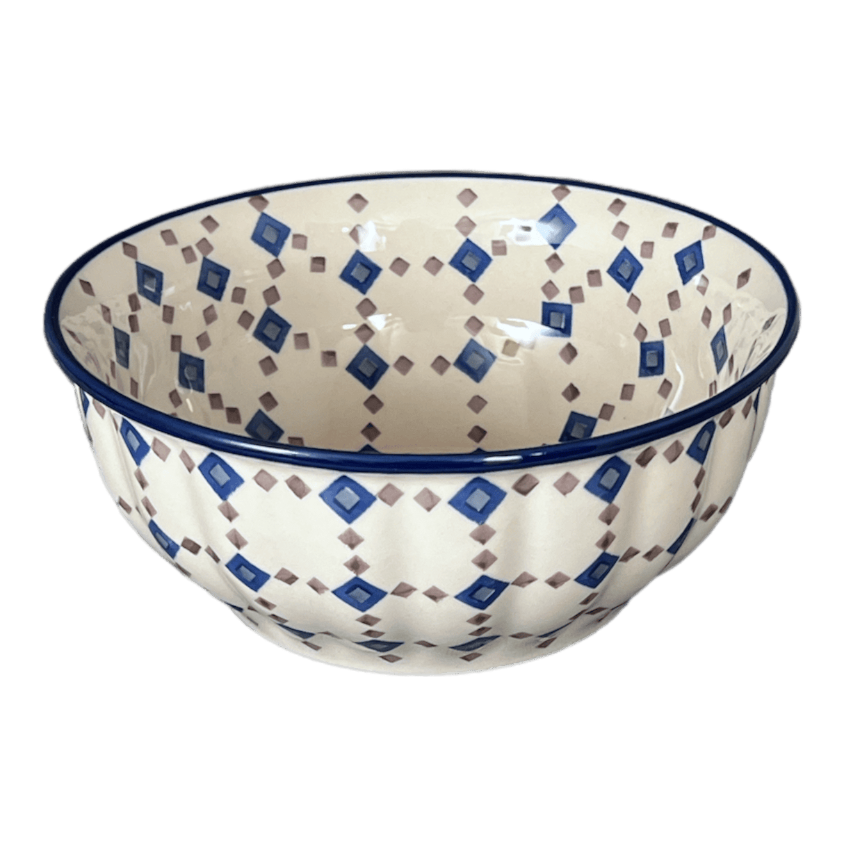 Bowl, Round, 9" Bowl in "Diamond Quilt" by Manufaktura | M086U-AS67