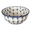 Polish Pottery 9" Bowl (Diamond Quilt) | M086U-AS67 at PolishPotteryOutlet.com