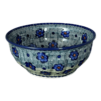 A picture of a Polish Pottery 9" Bowl (Violet Storm) | M086U-ASZ as shown at PolishPotteryOutlet.com/products/9-bowl-violet-storm-m086u-asz