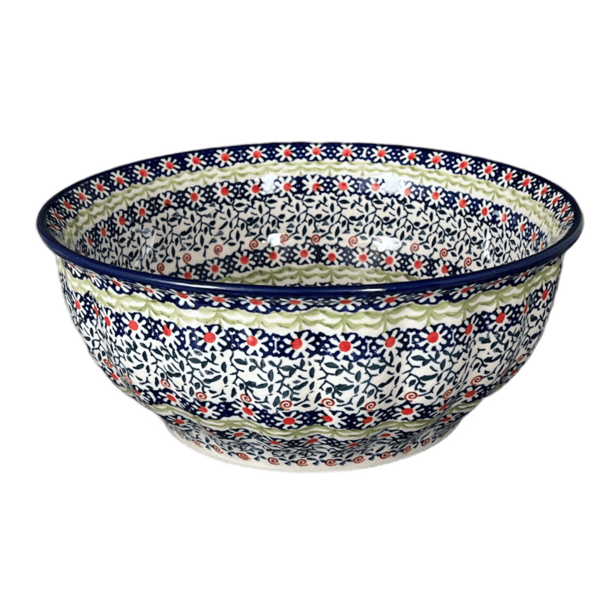 Bowl, Round, 9" Bowl in "Daisy Rings" by Manufaktura | M086U-GP13